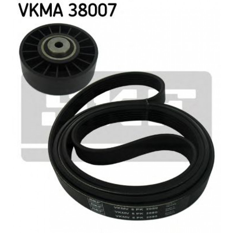 VKMA 38007 SKF Комплект доріжкового ремня (ролик, ремінь)